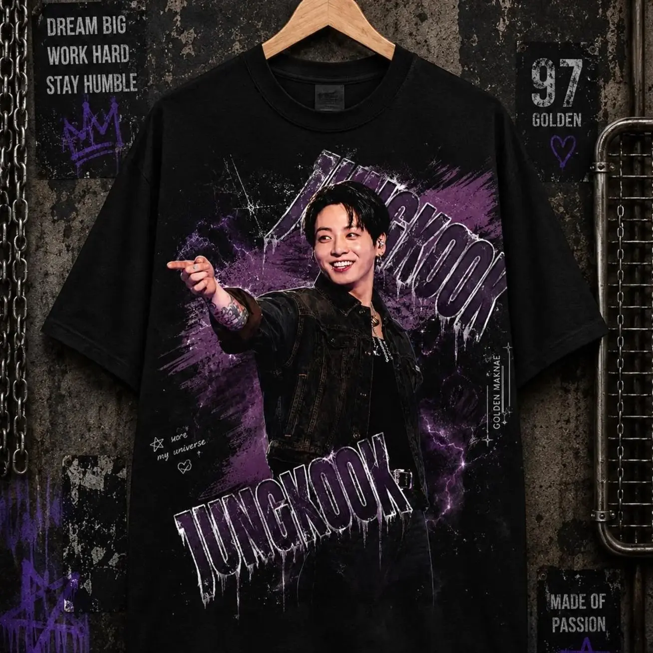 Jungkook shirt,music fan,Perfect Gift for Music Lovers,fan apparel tour shirt,Concert Outfit Gift for Music,Korean Pop Aesthetic Streetwear RQU