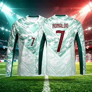 2026 Portugal Home And Away Red Green And Black 7# Cristiano Ronaldo Short And Long Sleeve Soccer Jersey Fans Version