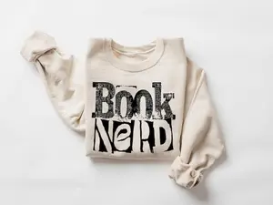 Book Nerd Sweatshirt: Funny Reading Lover Crewneck