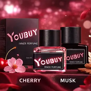 YOUBUY Christmas Gifts Perfume Rose & Perfume Cherry Sweet Fragrance Glamorous Rose Sweet Cherry 5ml/0.1 Inner Perfume 2 pcs