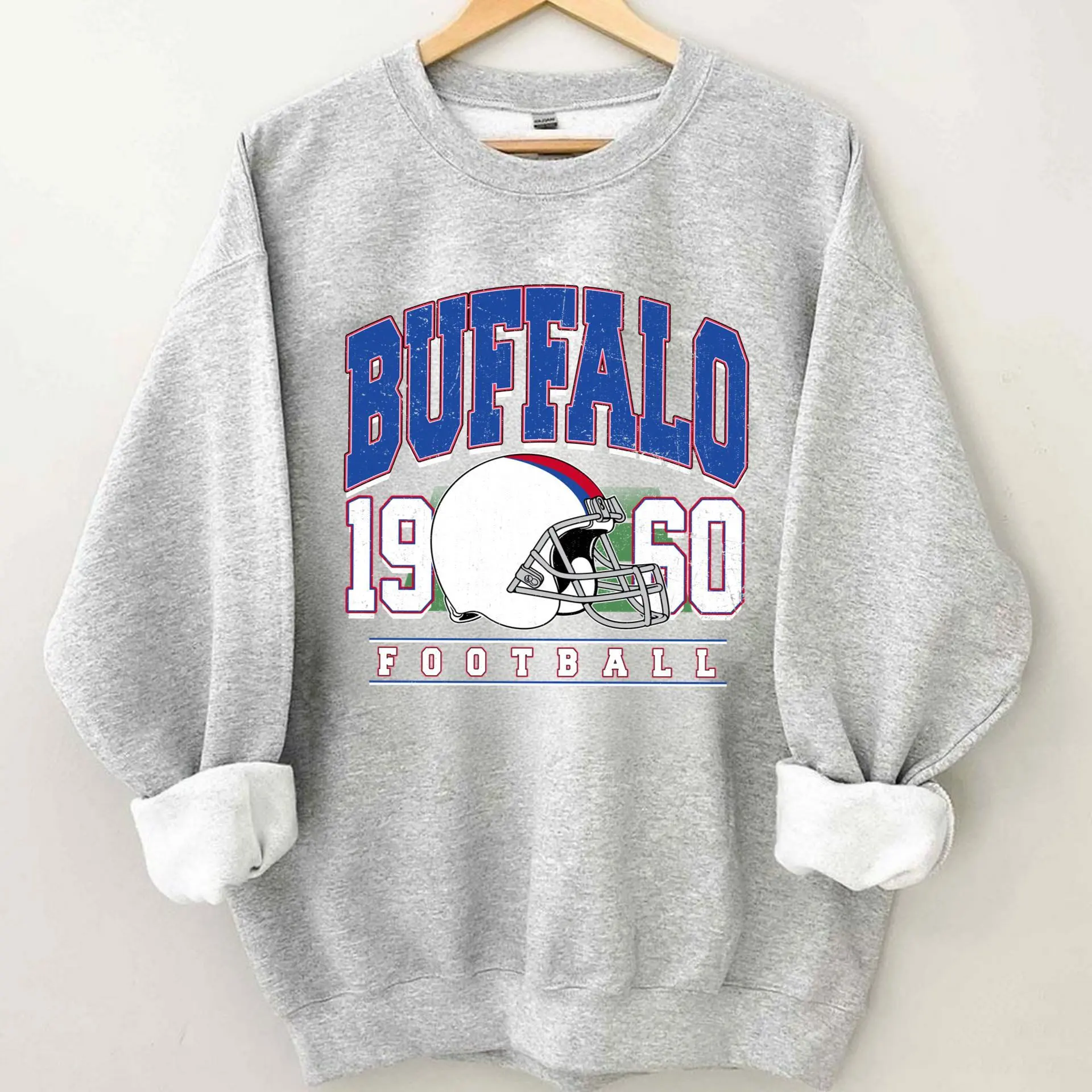 Josh Allen Buffalo Football Vintage Sweatshirt, Buffalo Crewneck Sweatshirt, Retro Football Sweatshirt, Buffalo Fan Gift