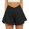 FireSwan Women's High-Rise Quick Dry 2-in-1 Butterfly Shorts with Pockets - Women's Clothes, Quick Dry Skorts, Tennis Skirt, Sports Fitness Skirt, Casual Breathable Skorts for Gym, Tennis,sohochic