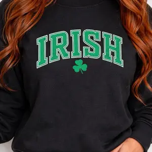 Star’s Shining Gifts Embroidered Irish Gildan Crewneck Sweatshirt Available in Additional Colors