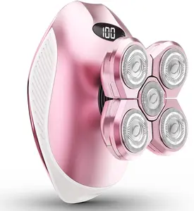 Electric Razor for Women | 5-in-1 Rechargeable Body Shaver & Trimmer | Waterproof Wet & Dry Hair Remover for Face, Underarms, Bikini, Arms & Legs | Painless Lady Grooming Kit