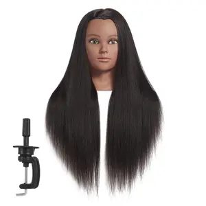Mannequin  26"-28" Super Long Synthetic Yaki Fiber Hair Manikin  Styling Hairdresser    Doll  for  Braiding Practice with Clamp (91806BY0220)