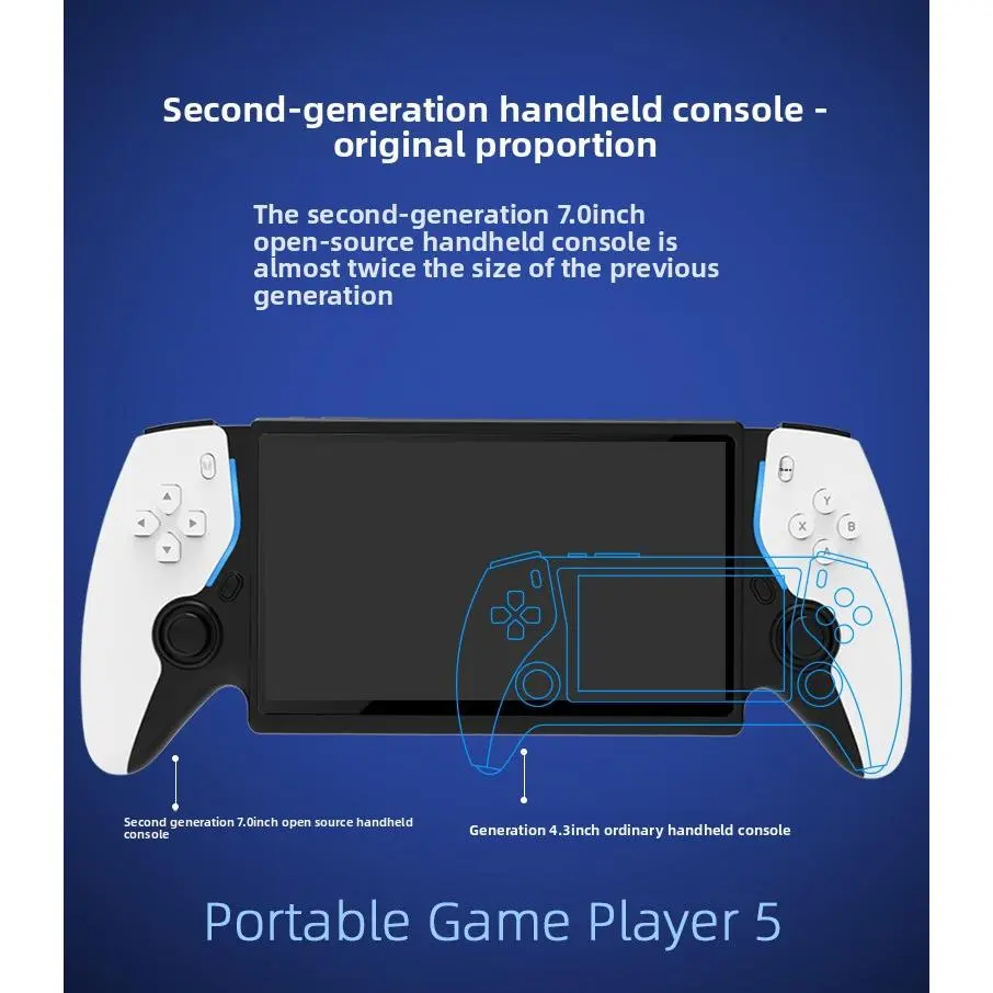 Portable open-source game console with HD arcade support for two-player battles and dual controllers Portable open-source game console with HD arcade support for two-player battles and dual controllers