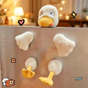 Cute Detachable Magnetic Split Duck Stuffed Plush Toy, Funny Disassemble Design Fluffy Animal Doll, Novelty Home Decor & Birthday Gift for Young People