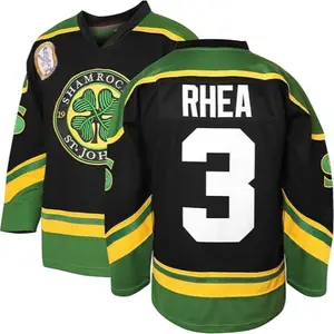 Ross The BOSS Rhea ST John's Shamrocks Stitched Hockey Jersey with EMHL Patch Polyester Comfortable Athletic Sports Outdoors Team Jersey Christmas gifts UglySweater