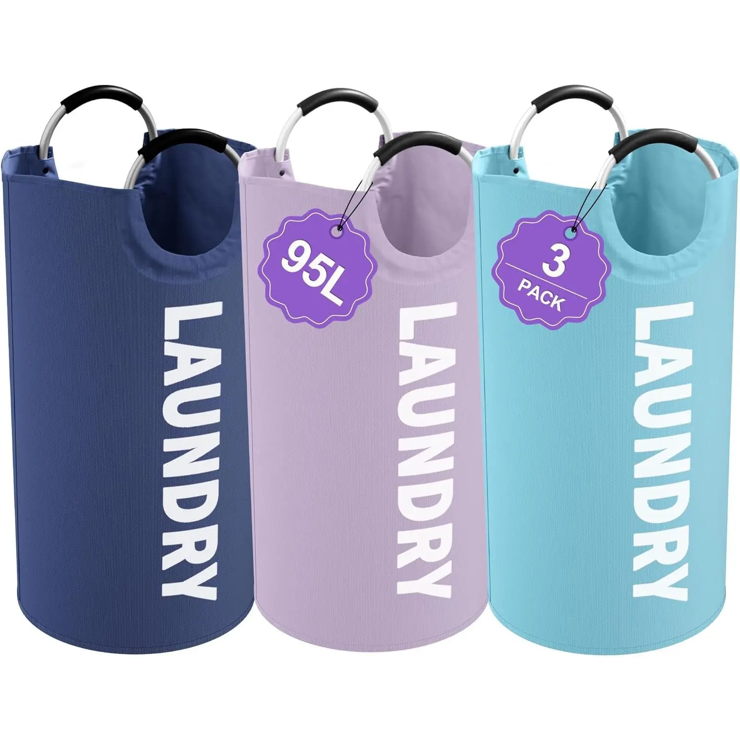 Purple + Navy Blue + Blue