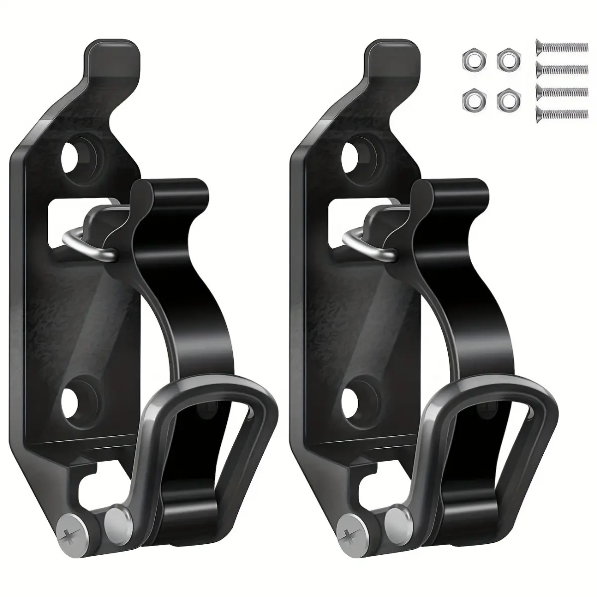 2PCS Shovel Axe Mounting Clamp Kit with Fast Release System and Secure Latches, Durable Corrosion-Resistant Tool Storage Holder for 4x4 Off-Road Vehicles, Trucks, Boats, Farm Vehicles, Outdoor Work Equipment, Tool Accessories