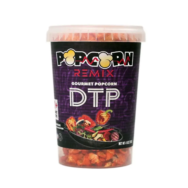 Popcorn Remix Gourmet DTP Tangy Savory Flavored Popcorn Snack