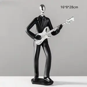 Sculptural Elegance: Modern Living Room Bookshelf Accents