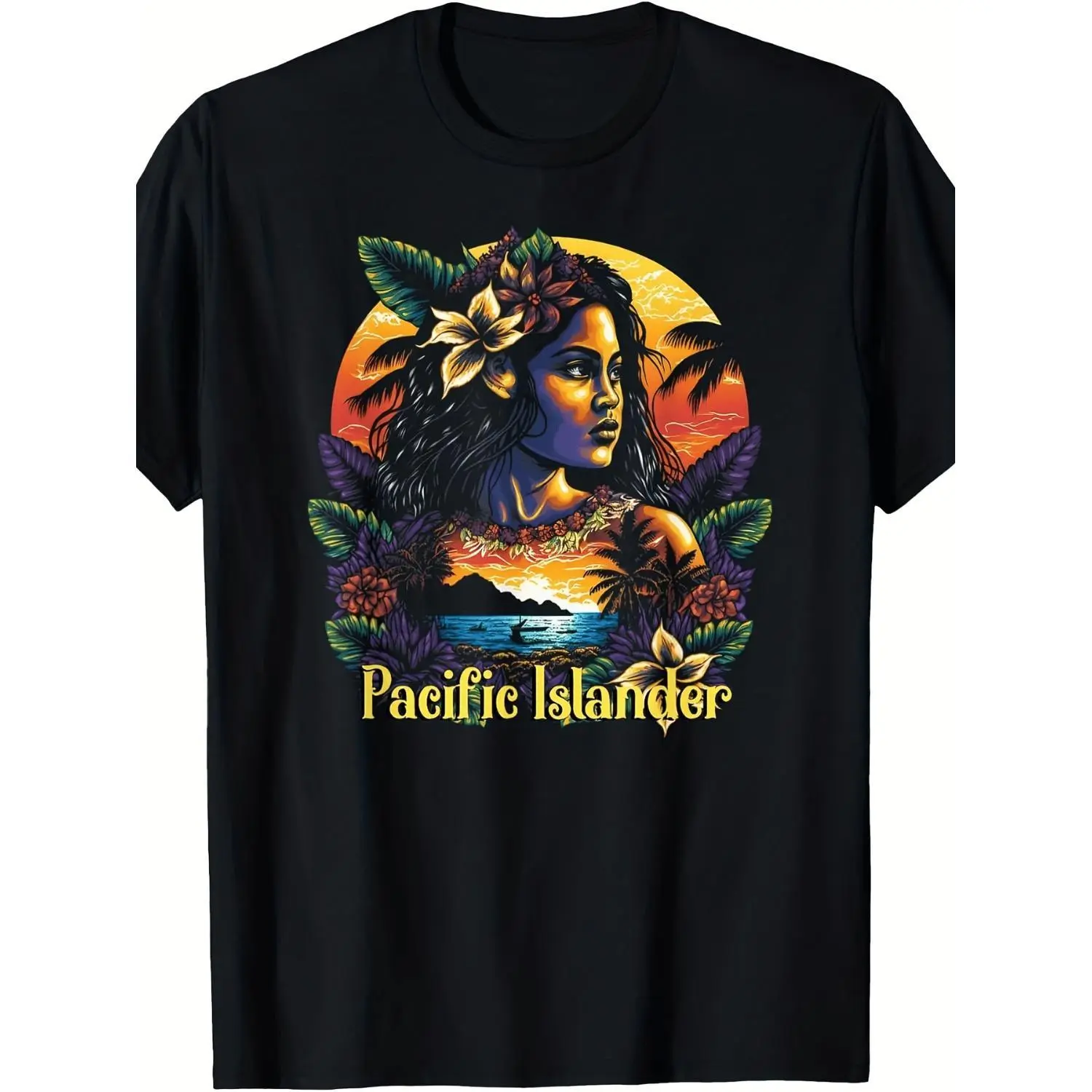 Mens And Womens Pacific Islander Polynesia And Micronesia Tshirt 220gsm Pure Cotton Retro Cultural Map Design Short Sleeve Shirt For All Season Casual Wear Hawaiian Fijian Samoan Outfits Machine Washable