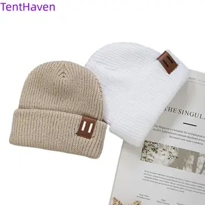 2026 autumn and winter new knitted yarn pullover hat, autumn and winter baby hat, warm and versatile knitted hat for male and female babies