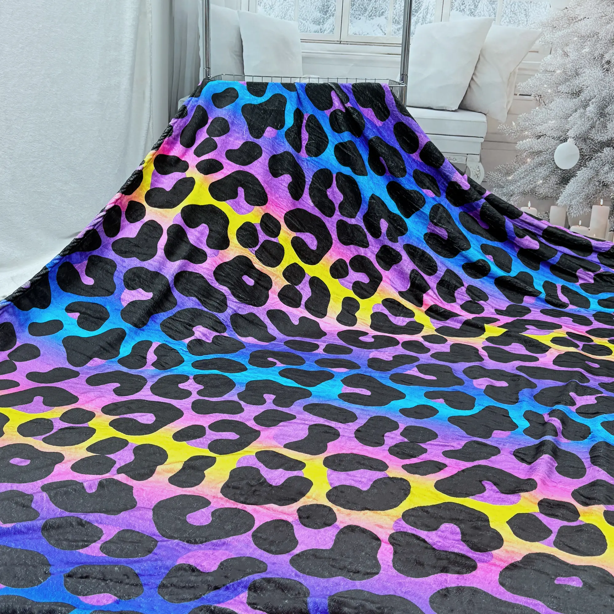 Soft Plush Blanket-Flannel Fleece Throw Blanket for Couch Bed Sofa,Cozy Home Decoration,Cute Blanket Gift for Mother's Day,Boho Aztec-Style