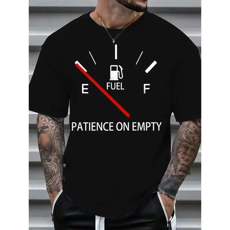 Classic Black Short Sleeve T-Shirt – Men'S Comfortable Cotton Crew Neck With Gauge Print classic  rock  tee moon  rocks