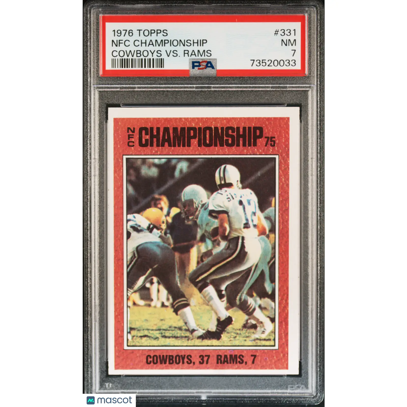 Nfc Championship PSA 1976 Topps Football #331 7 73520033