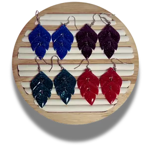 Enchanted Leaf Gemstone Trio Cascade Dangles