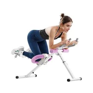 VEVOR AB Workout Machine, Ab Workout Equipment at Home Gym, Core & Abdominal Trainers for Women, 330 lbs Weight Capacity Strength Training Ab Cruncher, Foldable Adjustable Fitness Exerciser