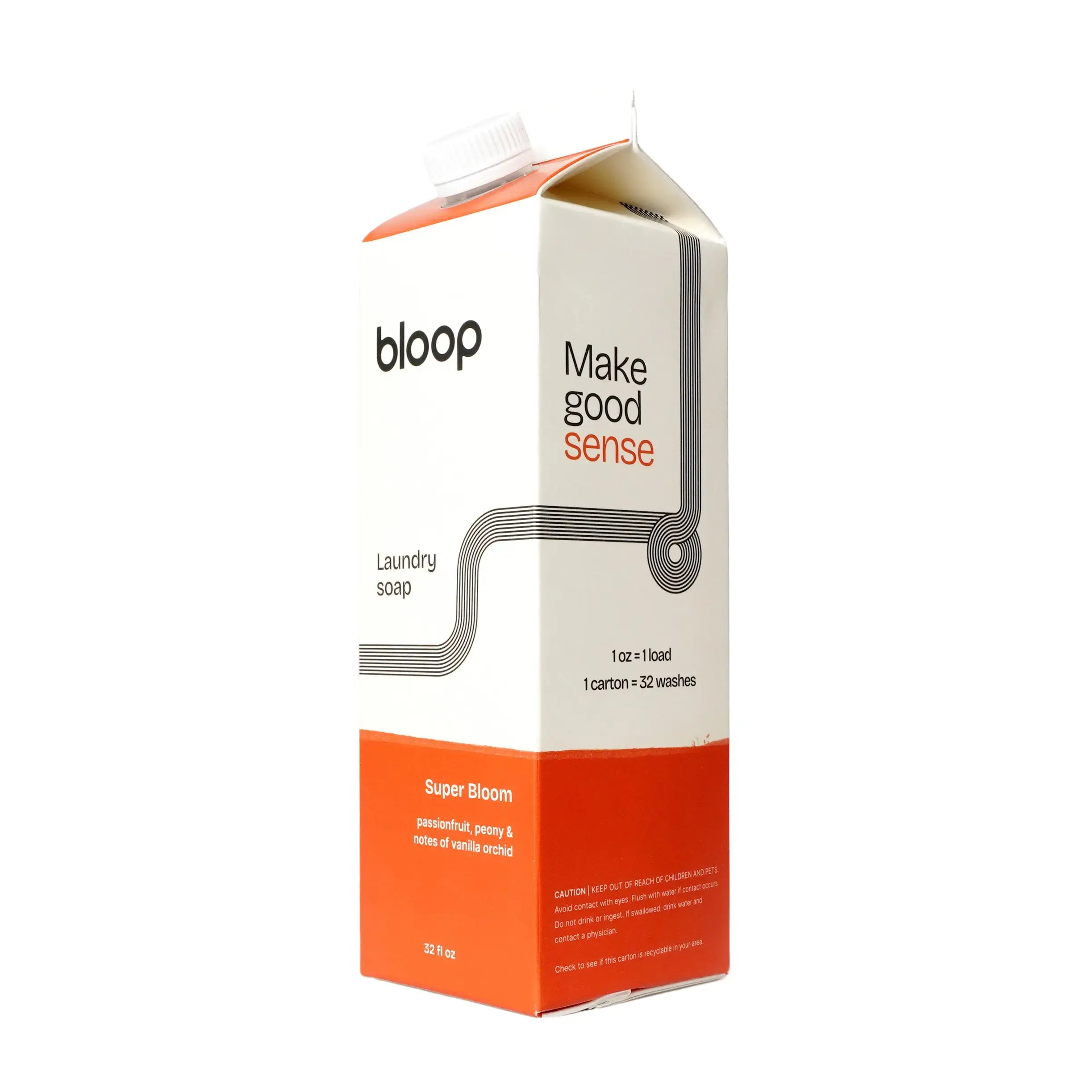 Bloop Eco-Luxury Scented Laundry Soap "Super Bloom" - Ultra Concentrated Floral Eco Friendly Natural Vanilla Scented Floral Vanilla Fragrance Cleaning