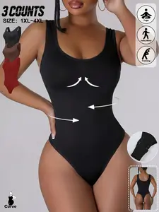Women's Seamless Shapewear Tank Top, Sleeveless Slimming Underwear, Stretch Waist Control, Breathable Lightweight, Daily Wear or Sports