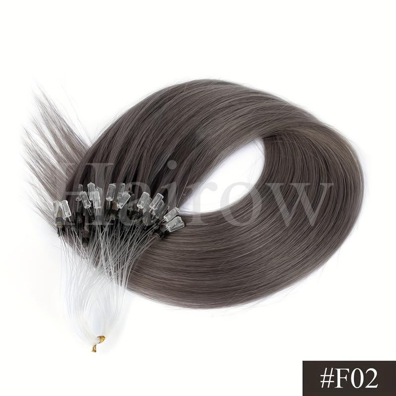 New Wholesale Hot 12" 16" 20" Colored Micro Loop Human Hair Extensions - 50pcs Pack, Straight Pink, Green, Red, Blue, Real Human Hair Microlink Extensions, 30g, Perfect for Vacation Style, Women'S Hair Accessories |   Vibrant Hair Color |   High-Quality H