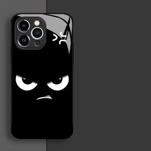 A phone case with a murderous expression design, Suitable for iPhone 11, 12, 13, 14, 15, 16, 17 PIUS, Pro, and Promax