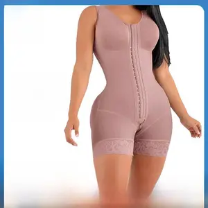 Fajas Colombianas Shapewear for Women Tummy Control Full Shapewear Butt Lifter with Zipper Crotch Bodysuit Black Womenswear Compression Minimalist Basic