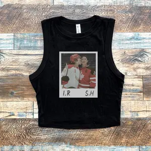 Heated Rivalry Ilya Rozanov Shane Hollander Hudson Williams Connor Storrie  Micro Ribbed Tank, Hockey Rivals Couple Crop Tank Top, Movie Book Y2k Crop Tank Top