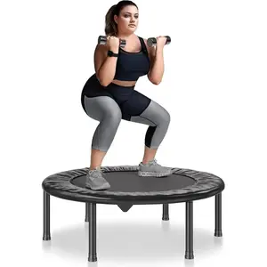 VEVOR Foldable Mini Trampoline, 40 Inch Fitness Rebounder, Max Load 330 lbs Exercise Trampoline, Stable Quiet Indoor/Outdoor Workout, AdultsVEVOR Super Brand Day