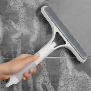 3 in 1 Spray Function Shower Squeegee for Glass Doors, 2025 New Multi-Purpose Squeegee for Shower Glass,, Scrape and Microfiber Window Scrubber, All-Purpose Window Cleaner Tool, ease glow up glass clean magic touch household supply