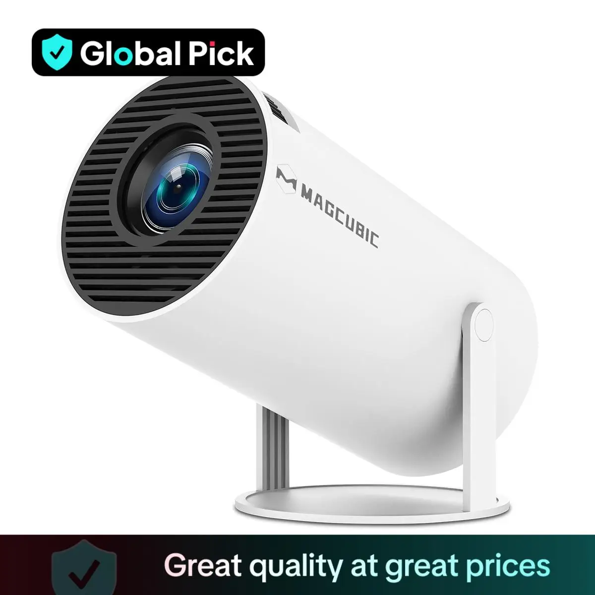 Global Pick MAGCUBIC MAGCUBIC HY300 Pro Projector, 260ANSI Android 11 Dual Wifi6 Projector, Home Cinema Outdoor Projector with BT5.0, Portable Project