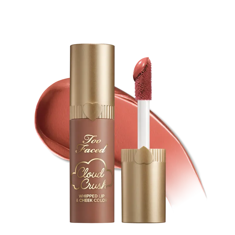 Too Faced Cloud Crush Whipped Lip & Cheek Color - Multi-Use Makeup, Hydrating, Longwearing, Tinted Blush Balm with Hyaluronic Oil