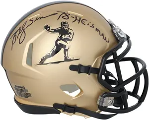Billy Simms Oklahoma Sooners Autographed Gold Heisman Riddell Speed Mini Helmet with "78 Heisman" Inscription - Fanatics Authentic Certified