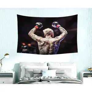 Charles Oliveira Inspired Room Flag, Motivational Wall Decor, Hard Work and Dedication, Inspirational Gift Decorative Decoration