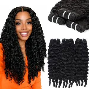 Datanala Burmese Curly Bundles 100% Human Hair – Unprocessed Remy Brazilian Curly Bundles with Bouncy Spiral Curls for Black Women