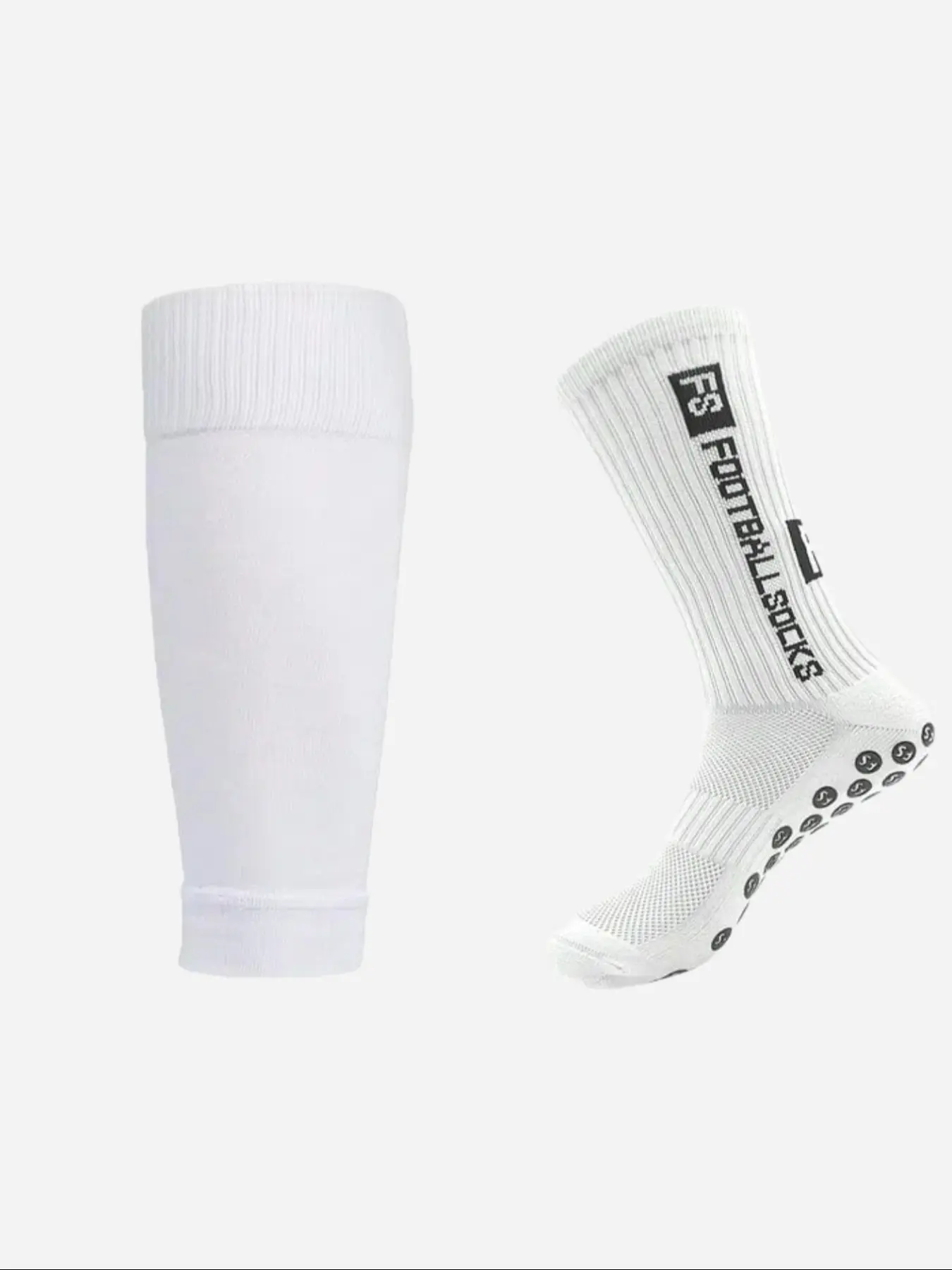 2 Piece Soccer Equipment Men Women Sports Socks Calf Socks Football Socks Basketball Fitness Ringball Socks Mid-tube Socks