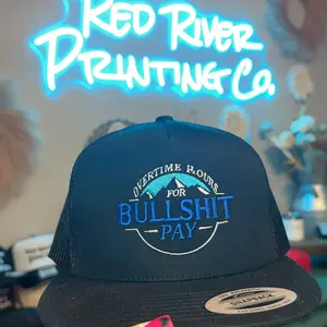 Overtime hours for bullish*t pay trucker hat
