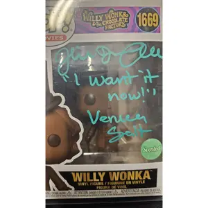 Funko Pop Willy Wonka Signed by Julie Dawn Cole #1669