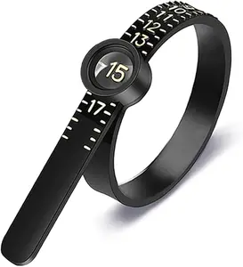 Ring Size Measuring Tape with Magnifier, Soft Ruler for Accurate Measurement, Jewelry Sizing Tool, Us Code Precision Scale, Gauge