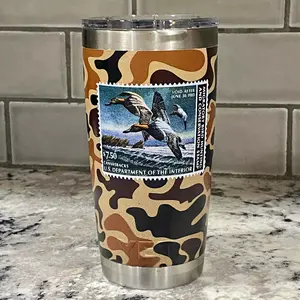 Yeti 20 oz Tumbler Duck Stamp Old Camo 1983 CANVASBACKS