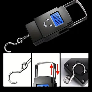 High-Precision Portable Fishing Scale - Durable, Handheld Digital Hook Scale for Outdoor Camping & Travel, 110lbs/220lbs Capacity, Battery-Operated, Ideal for Easter, Valentine's Day, Mother's Day Gift