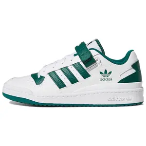 Adidas Originals FORUM Low Sneakers in White and Green for Men and Women