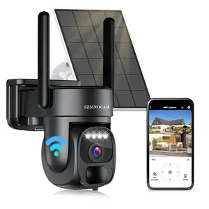 Single-lens WiFi Solar-Powered Security Camera  Midnight Black for a Sense of Security  Connects Directly to Your Phone  Easy to Install