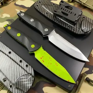 Fixed blade knife, outdoor picnic knife, camping and barbecue portable tool, daily EDC emergency portable knife, festival gift for friends or father