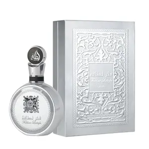 Lattafa Fakhar Platin Eau de Parfum 3.4 oz – Bergamot, Ginger & Palo Santo Woody Spicy Unisex Perfume