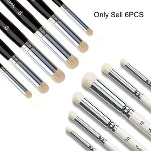 Set of 6 Wool Paint Brushes, Professional Detail Miniature Painting Dry Brushes with Solid Wood Handle，Suitable for Miniat