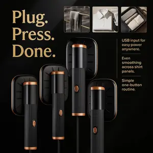 Cordless Fabric Steamer with LED Indicator, One-Touch Steam Control, Compact for Suitcase Storage, Best for Last-Minute Outfit Fixes, Advanced Overheat Protection, Prevent Clothes Shrinkage, Black Friday Cyber Monday Deal, Clothes Iron Steamer