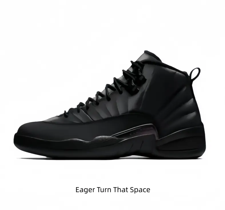 Shadow tone all-black retro sneakers, core piece for dark aesthetic reels. Thick cushioned lining relieves standing strain, uniform matte finish upgrades street OOTD visuals.