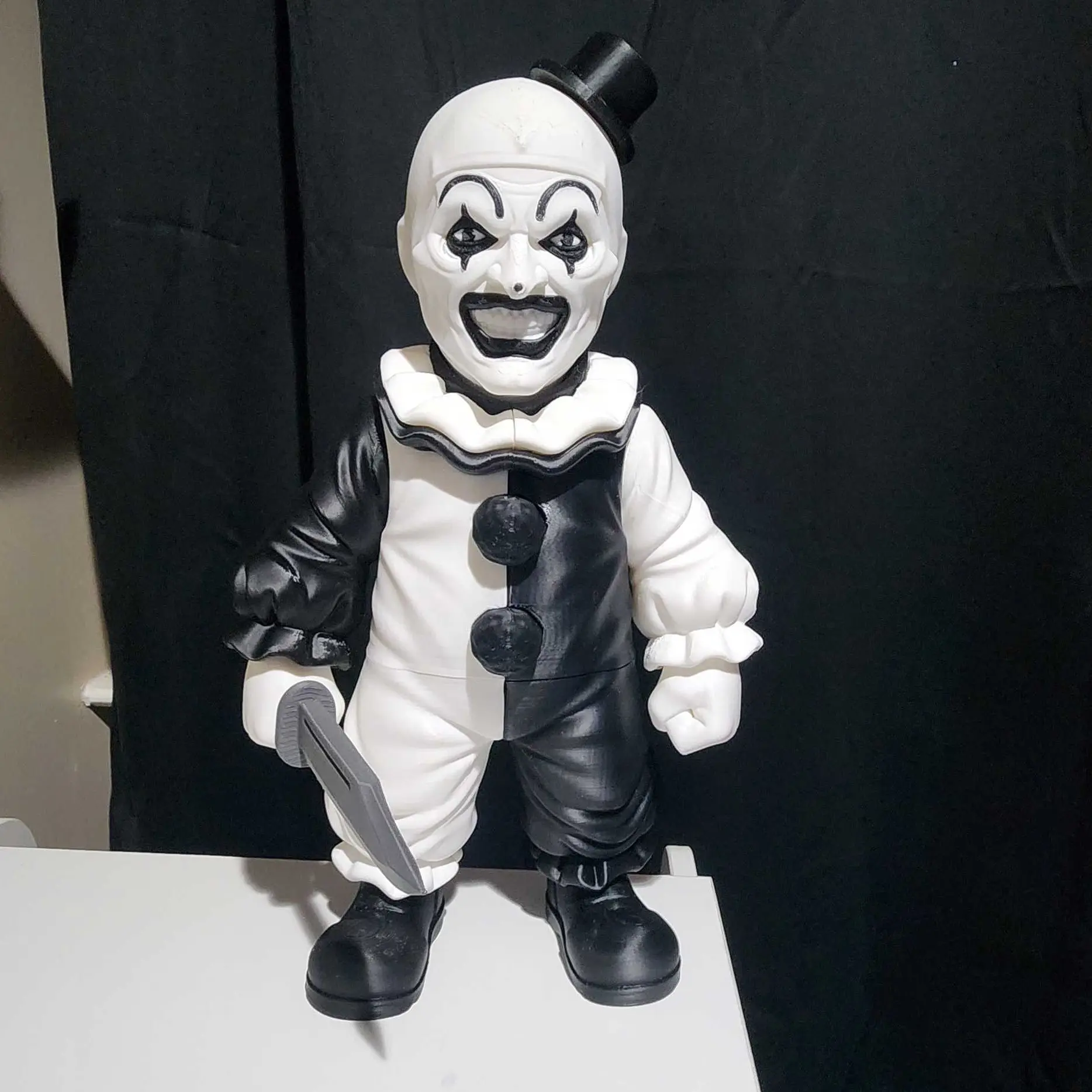 Art The Clown 3D Printed Statue
